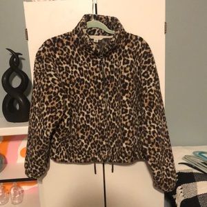 American Eagle Leopard Fleece